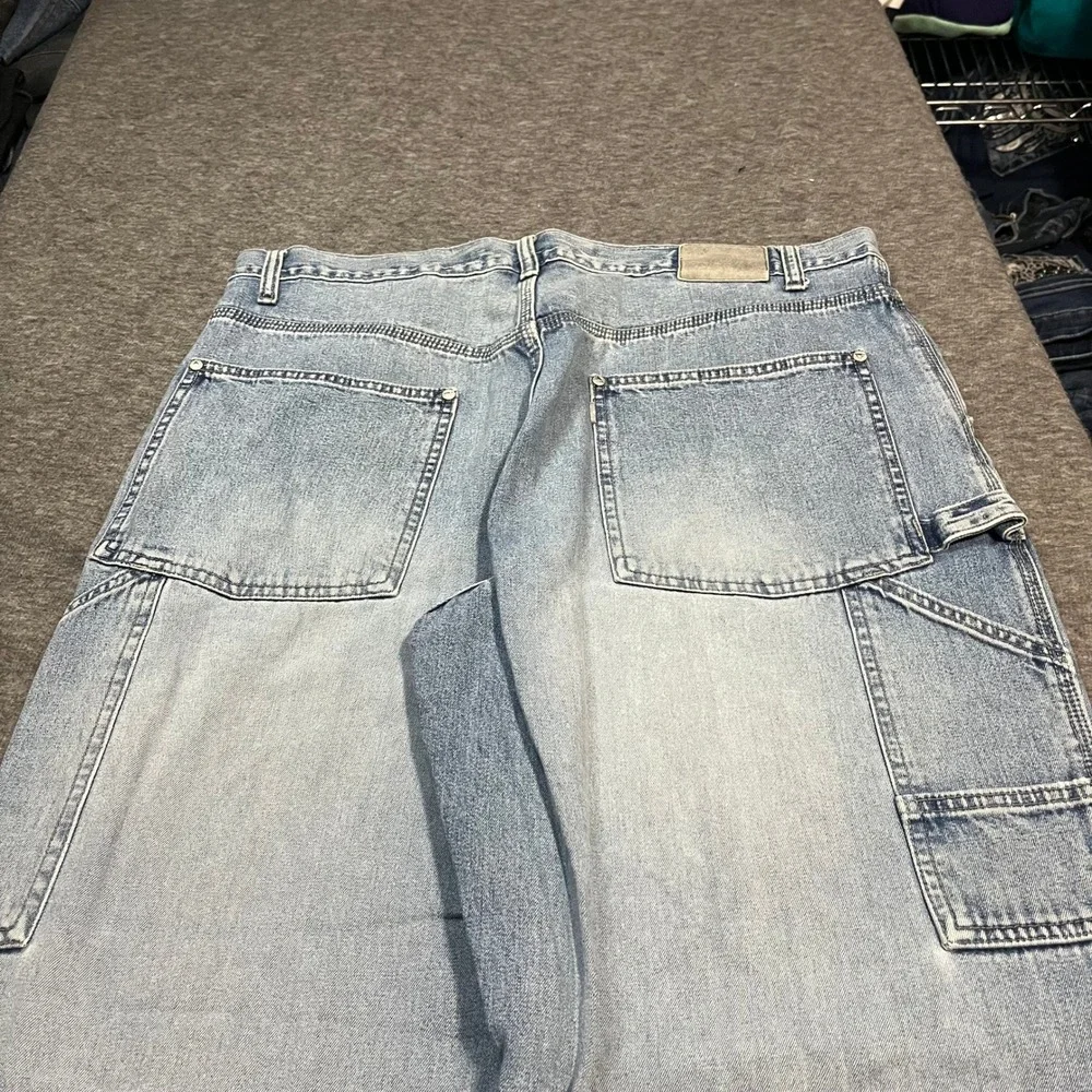 Levis SilverTab Carpenter Fit Jeans Light Wash Baggy Wide Leg Mens 36x32 Vintage
